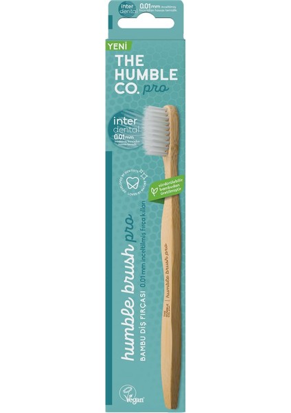 The Humble Co. Brush Pro Lıne Yetişkin Soft Beyaz 0.01 Inceltilmiş Süper Fırça Kılları Ile Etkin Temizlik