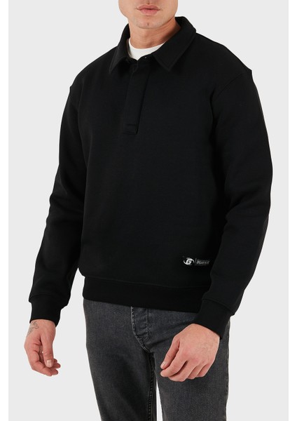 Nicco Pamuklu Regular Fit Logolu Sweat Z5BQ15K9V31 Erkek Sweat Z5BQ15 K9V31 Jblk modelleri