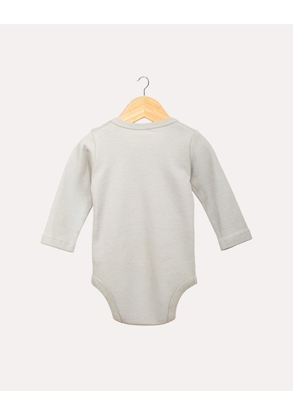 %100 Organik Pamuk Gots Sertifikalı Uzun Kollu Teddy Desenli Bebek & Yenidoğan Body - Mint fiyatları