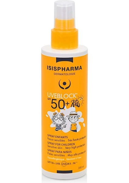 Isıs Pharma Uveblock Spf 50+ Spray Kids 200ML fiyatları