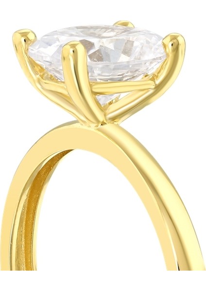 Altın Tektaş Yüzük - 14K