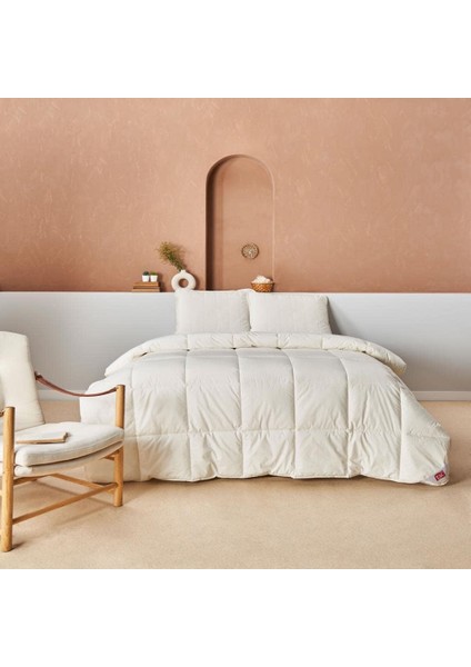 Pamuk Wool Sense Yorgan Beyaz Çift Kisilik