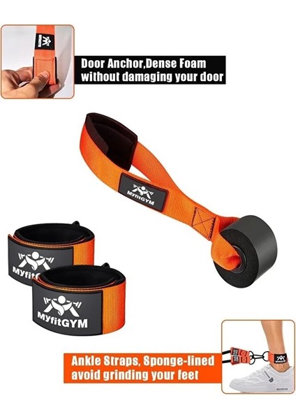 Çantalı Lateks 18 Parça Direnç Lastiği Seti Toplam 145 kg Ağırlık Lastiği Kapı Arkası Güç Bandı modelleri