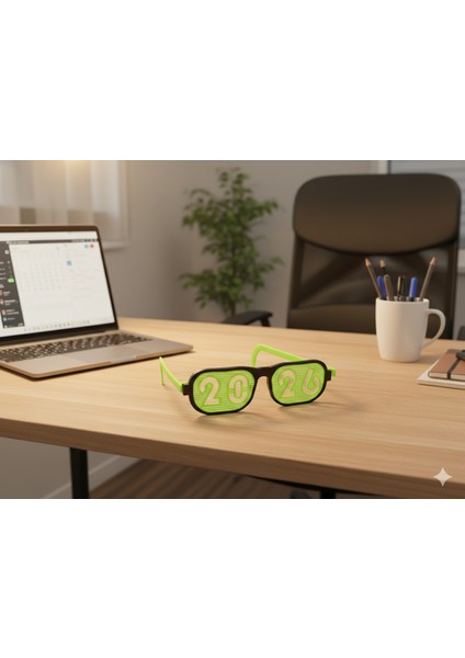 Yılbaşı Parti Gözlüğü Yeşil-Siyah