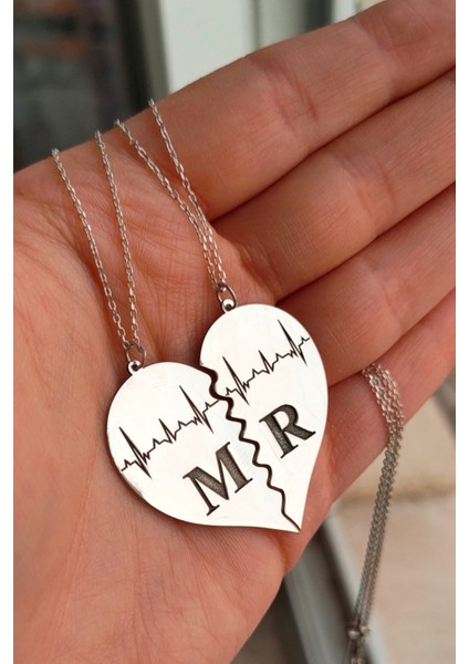 925 Ayar Gümüş Çift Kolye