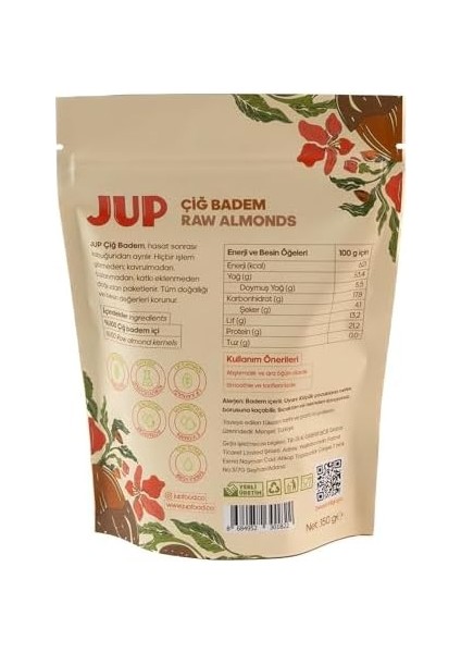 Yerli Çiğ Badem - 150 gr fiyatları