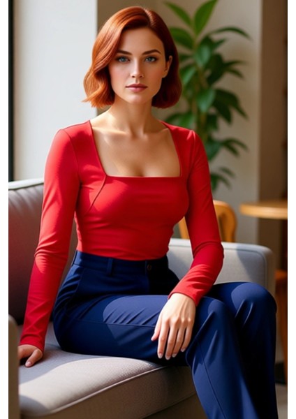 Stil Kadın Büzgü Drape Detaylı Vücuda Oturan Bluz Regular Örme Slim Kalıp fırsatları