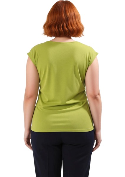 Asimetrik Yaka %100 Pamuk Örme Bluz Modern Kadın Şık ve Rahat Bir Seçenek Kaliteli fırsatları