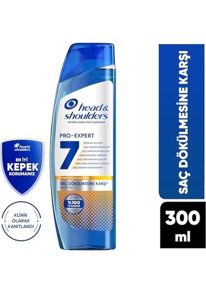 Head & Shoulders Kepek Karşıtı Pro-Expert 7 Dökülme Savunması Kafeinli 300ML Şampuan modelleri