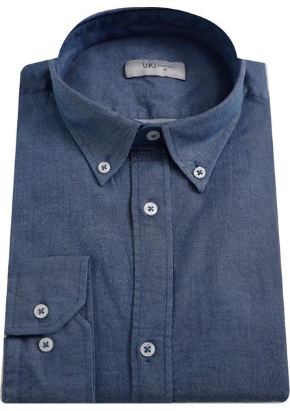 Mavi Comfort Fit Uzun Kol Oxford Klasik Gömlek