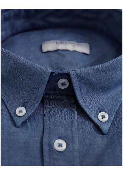 Mavi Comfort Fit Uzun Kol Oxford Klasik Gömlek modelleri