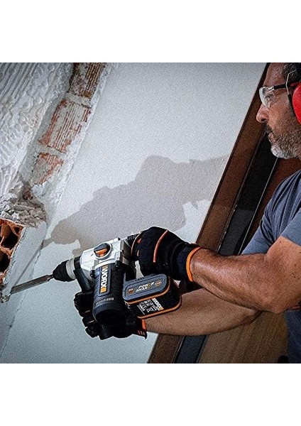 WX380.9C 20VOLT 2.0AH. 2.2j Li-Ion Tek Akülü Şarjlı Profesyonel Sds- Pnömatik Kırıcı/delici fiyatları