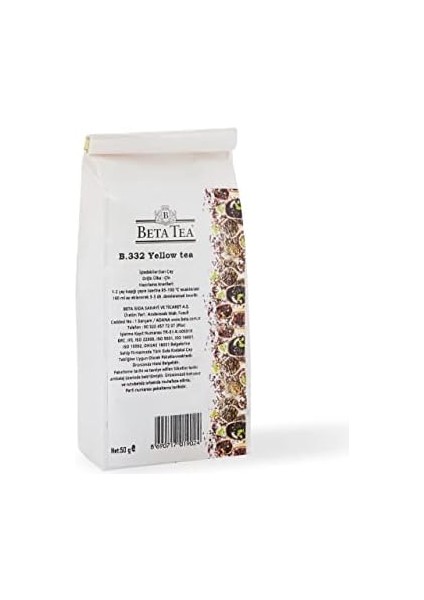 Beta Yellow Tea (Y.421) Çayı 50GR - B.332 fiyatları