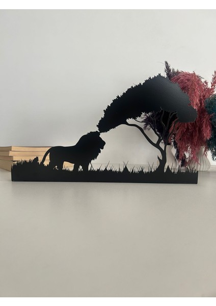 Ormanın Kralı Temalı Dekoratif Metal Mumluk fırsatları