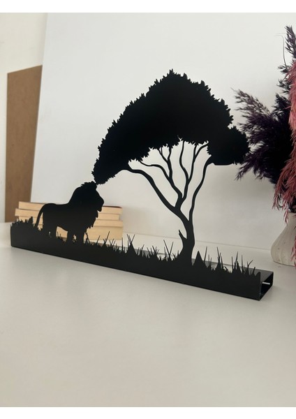 Ormanın Kralı Temalı Dekoratif Metal Mumluk