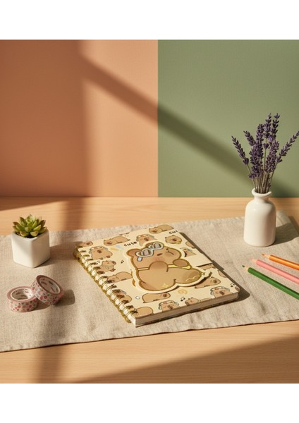 Capy Bara Günlük Düzenleyici Telli Defter fiyatları