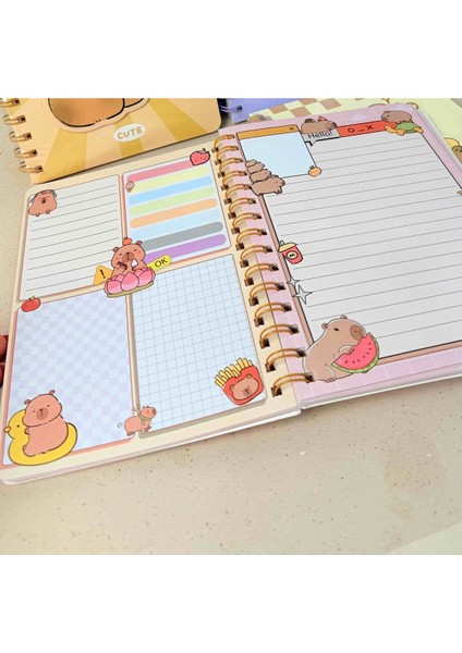 Capy Bara Günlük Düzenleyici Telli Defter modelleri
