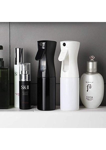 Uervoton Püskürtme Şişeleri Sürekli Ultra Ince Sis Boş Su Şişeleri Kuaför Spreyi Şişeler Salon Kuaför Saç Aleti Su Püskürtücü (160 Ml, Siyah) modelleri
