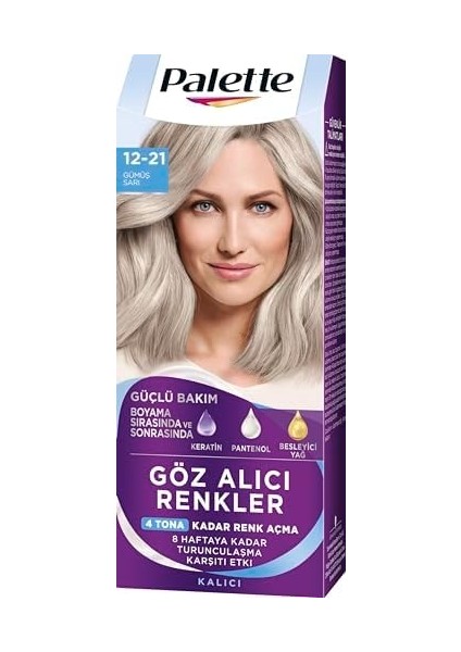 Palette Göz Alıcı Renkler 12-21 Gümüş Sarı