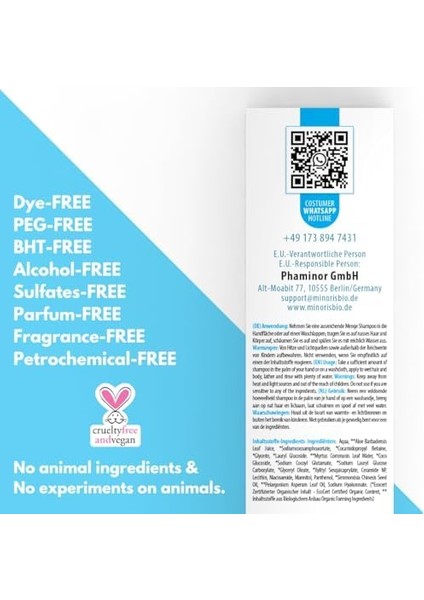 Minoris Ato+ Saç ve Vücut Şampuanı 400ML Hassas, Kuru ve Atopik Ciltler, Hypoallergenic fiyatları