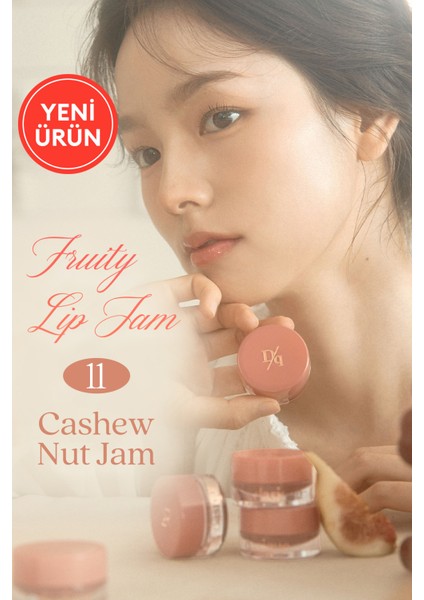 Yoğun Parlaklık Sunan, Meyve Renklerinde Kavanozda Dudak Balmı Dasıque Fruity Lip Jam 11 Cashew Nut