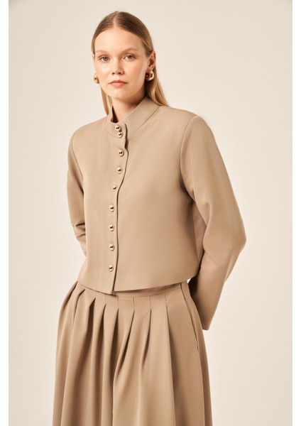 Kadin Zeus Etekli Takım Beige 31207