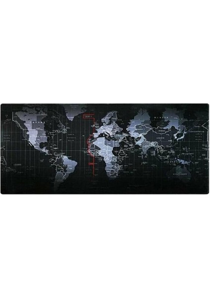 Dünya 1 Oyuncu Mouse Pad 90X40 cm Kaymaz Dikişli