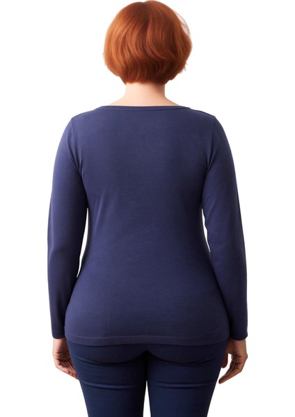 Kadın Pamuklu Uzun Kollu Düğmeli Rahat Üst Kaliteli Şık Rahat Modern Zarif Günlük modelleri