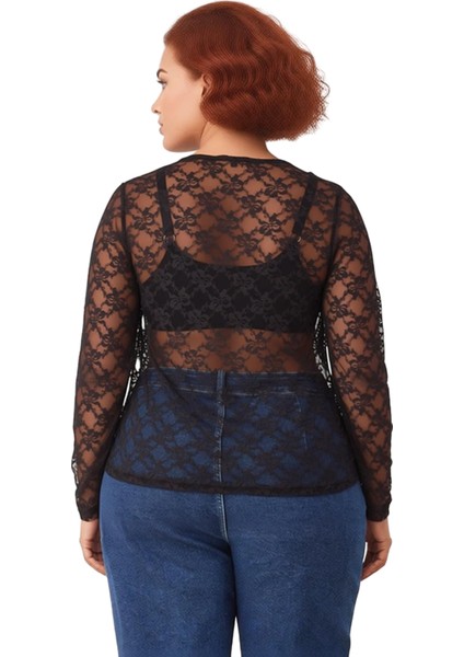 Kadınlar Için Uzun Kollu V Yaka Dantel Detaylı Örme Bluz Kaliteli Şık Rahat Modern Zarif Günlük modelleri