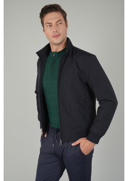 Erkek Triko Detaylı Lacivert Mont MN25K25202_D39 fiyatları