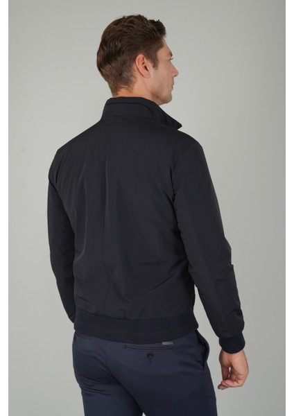 Erkek Triko Detaylı Lacivert Mont MN25K25202_D39 modelleri