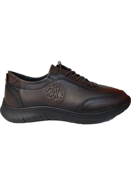 Erkek Günlük Mevsimlik Kışlık Hakiki Deri Ayakkabı Kaydırmaz Taban Ortopedik Akıllı Bağcıklı