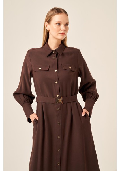 Kadın Tensel Elbise Acı Kahve 31213 fiyatları