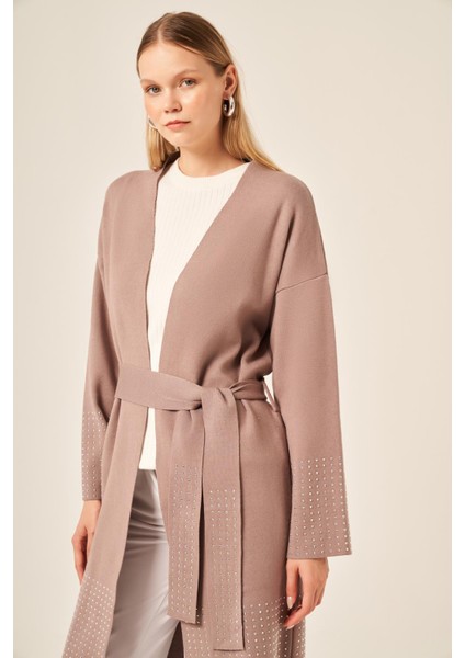 Ftz Kadın Taş Detaylı Giycık Sütlü Kahve 20833 modelleri