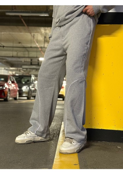 Erkek Oval Şeritli Oversize Baggy Eşofman modelleri