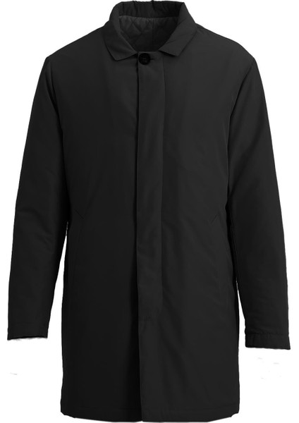 Siyah Comfort Fit Trençkot fırsatları