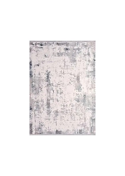 Herencia Modern Gri Polyester Kaydırmaz Makine Halısı