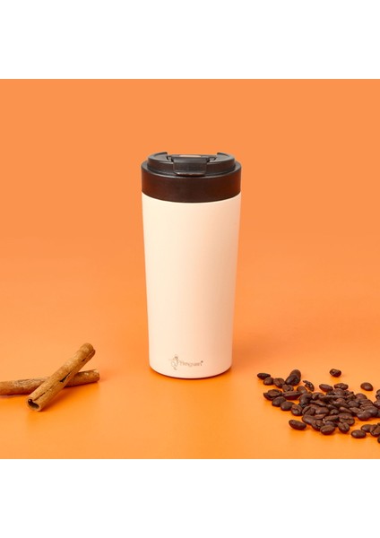 Mug Termos - Beyaz / Siyah - 380 ml