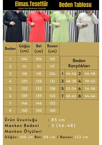 Kadın Giyim Büyük Beden Modal Çiçek Aplik Tunik modelleri