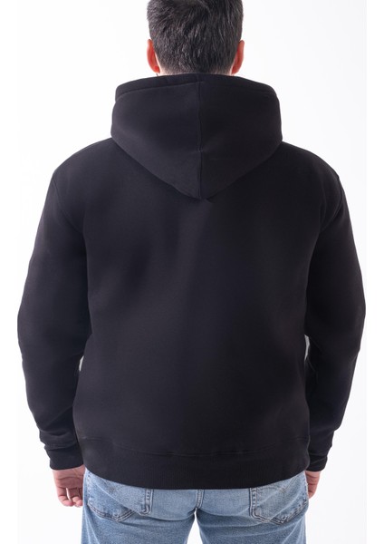 Unisex Siyah Oversize Sweatshirt