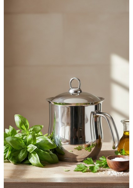 Paslanmaz Çelik 2 Litre Sütlük Sosluk 2 Parça Kapaklı modelleri