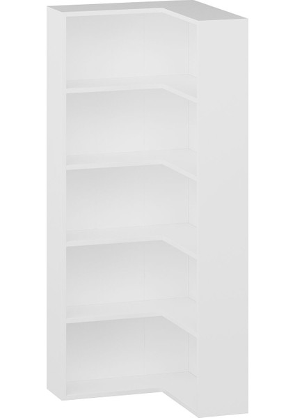 Adel 4 Raflı Köşe Kitaplık - Beyaz indirimleri