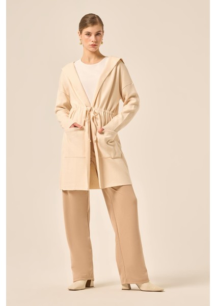 Ftz Kadın Kendinden Bağlamalı Hırka Taş 20727 indirimleri