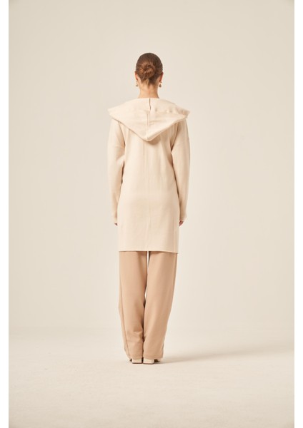 Ftz Kadın Kendinden Bağlamalı Hırka Taş 20727