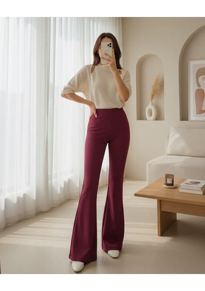 Ispanyol Paça Scuba Kumaş Pantolon fiyatları