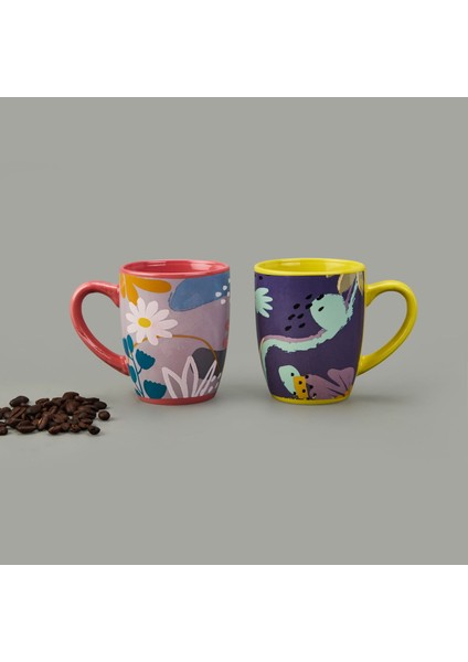 Çiçekli Kupa - Asorti - 350 ml modelleri