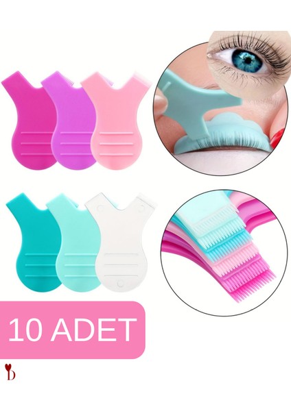 Makyaj Kirpik Uzatma Y Aparat Kirpik Perma Tarak 10 Adet
