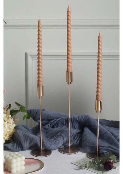 Şamdan Mum 3’lü Set