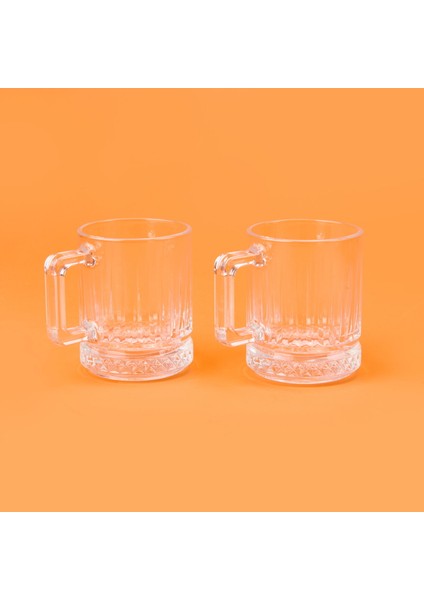 Elysia 2'li Cam Kupa - Şeffaf - 250 ml