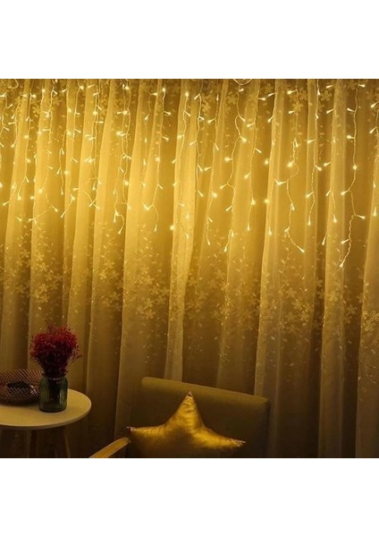 8 Fonksiyonlu 16 Saçaklı Perde LED 3 x 1 (Günışığı) fiyatları